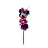 VELA 2D FORMA MINNIE ROSADA